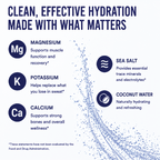 CURENT Blueberry Electrolyte Drink – Hydration + Recovery Sports Drink with Magnesium, Potassium, Calcium, Sea Salt & Coconut Water – Naturally Flavored – 16 oz