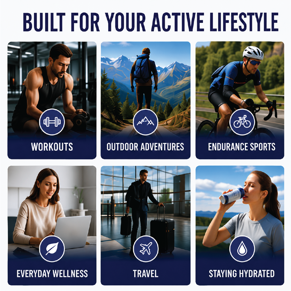 CURENT Blueberry Electrolyte Drink – Hydration + Recovery Sports Drink with Magnesium, Potassium, Calcium, Sea Salt & Coconut Water – Naturally Flavored – 16 oz
